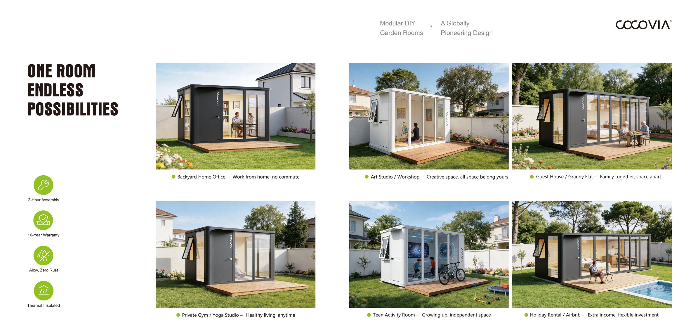 Modular room benefits